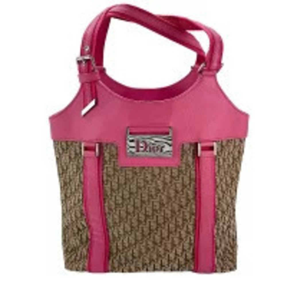 Christian Dior Canvas Street Tote Bag Pink